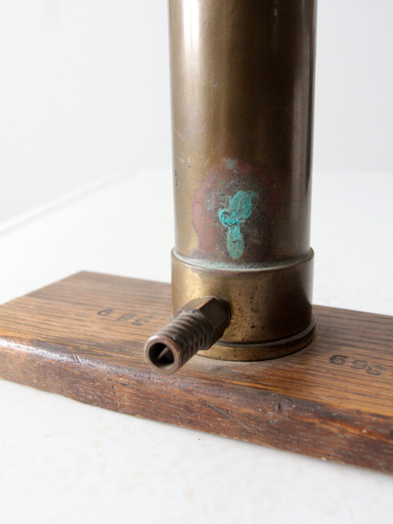 vintage brass bicycle pump