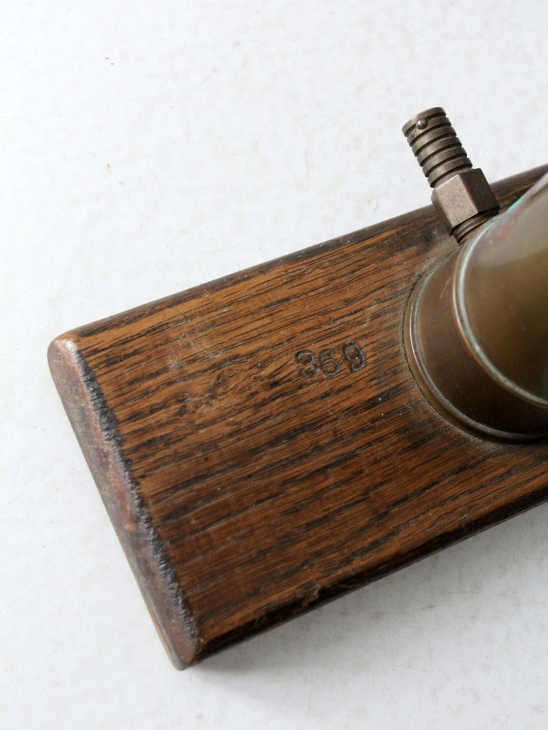 vintage brass bicycle pump