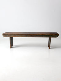 antique primitive wood bench