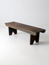 antique primitive wood bench