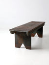 antique primitive wood bench