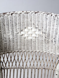 antique American wicker rocking chair