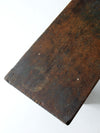 antique primitive wood bench