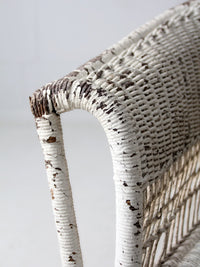 antique American wicker rocking chair