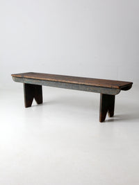 antique primitive wood bench