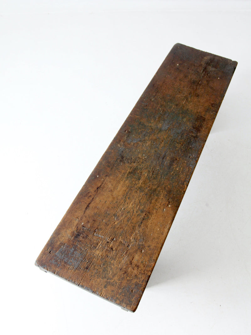 antique primitive wood bench