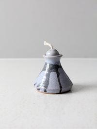 vintage studio pottery oil candle