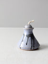 vintage studio pottery oil candle