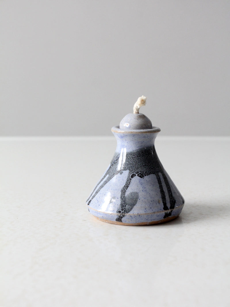 vintage studio pottery oil candle