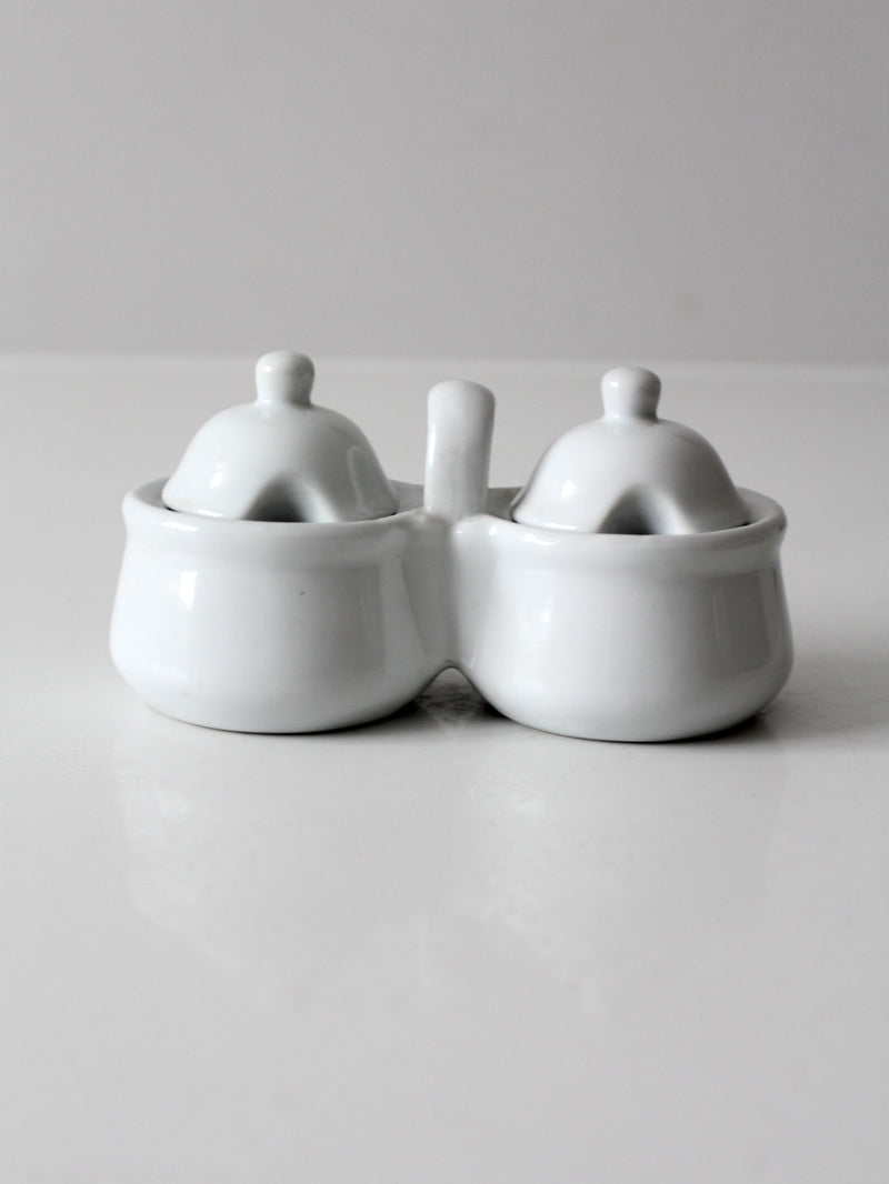 vintage Houston Harvest double condiment server