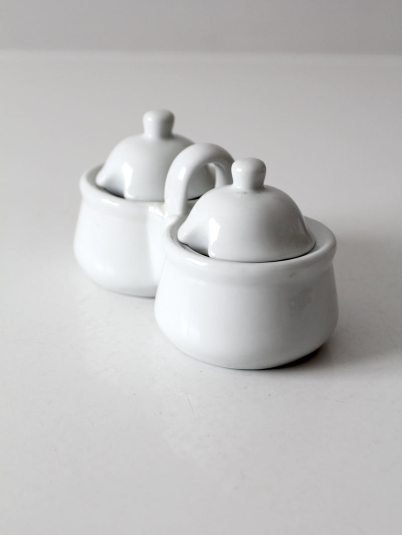 vintage Houston Harvest double condiment server