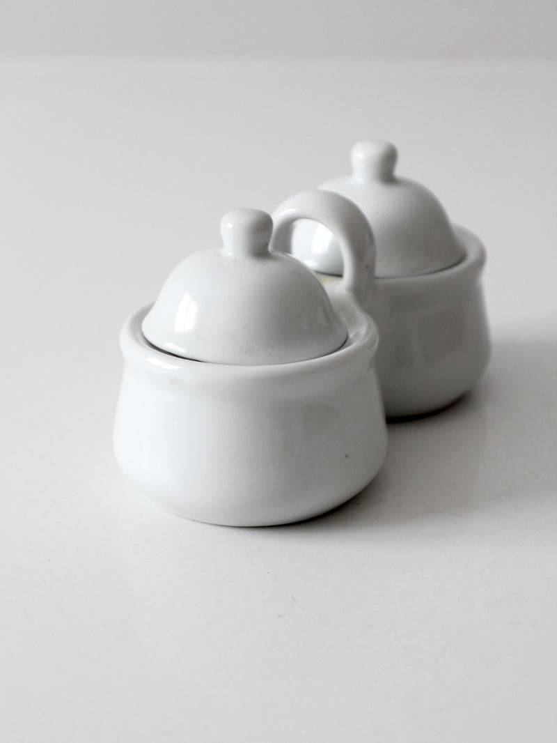 vintage Houston Harvest double condiment server