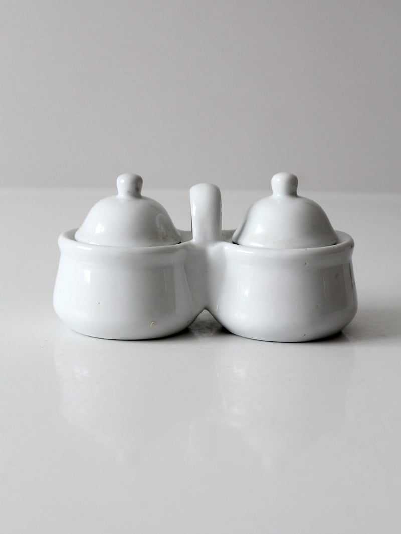 vintage Houston Harvest double condiment server