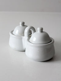 vintage Houston Harvest double condiment server