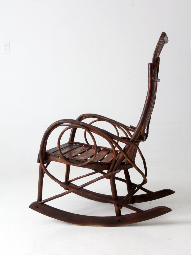 vintage Amish bentwood rocking chair