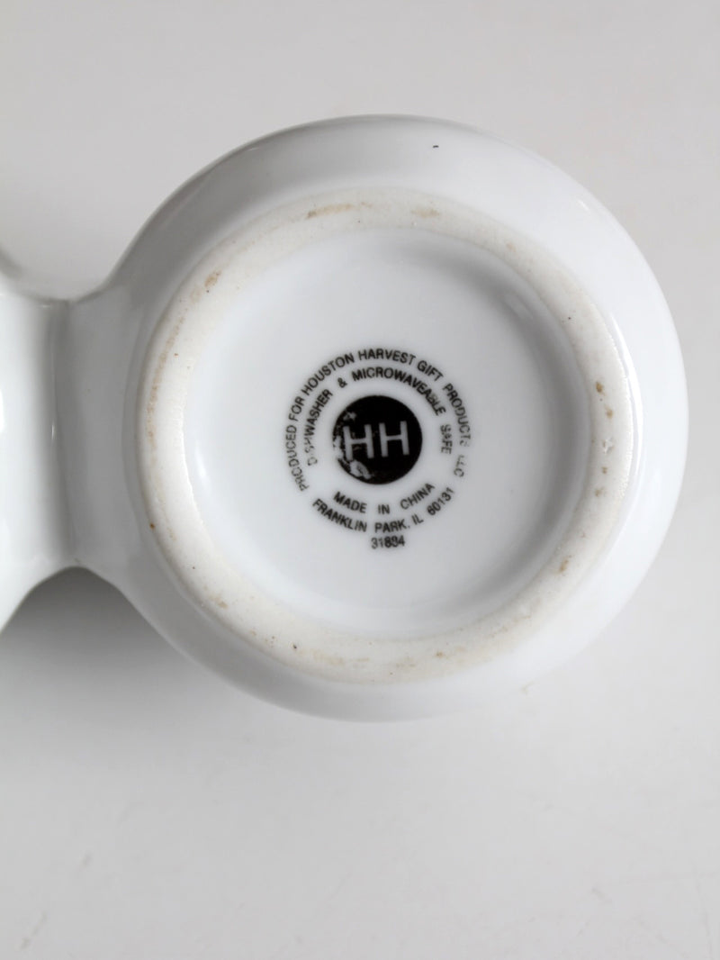 vintage Houston Harvest double condiment server