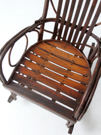 vintage Amish bentwood rocking chair