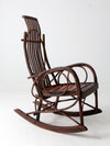 vintage Amish bentwood rocking chair