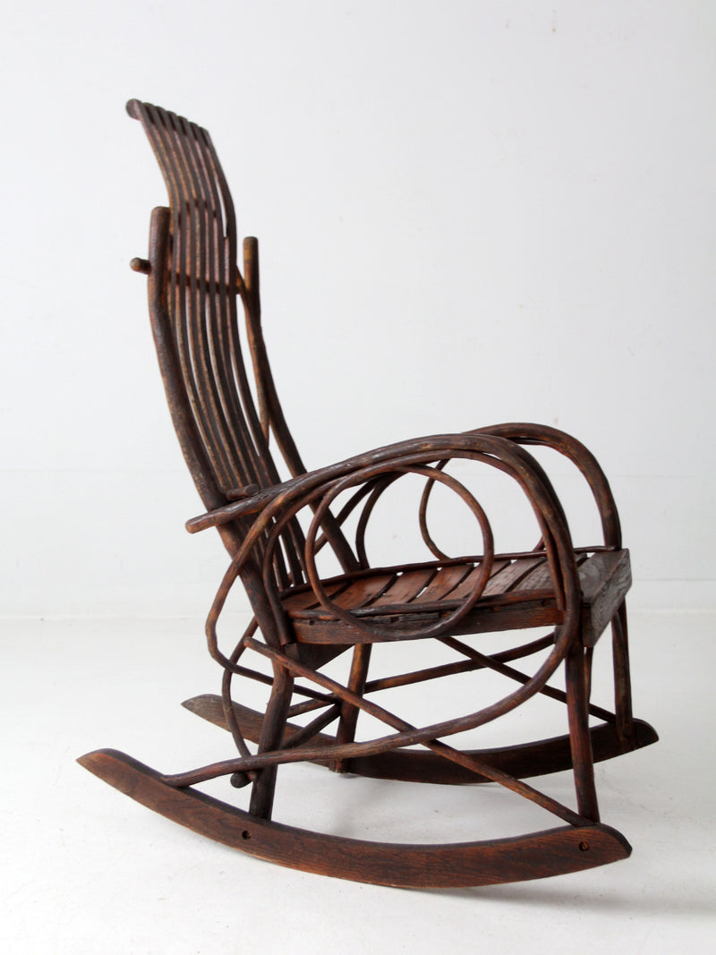vintage Amish bentwood rocking chair