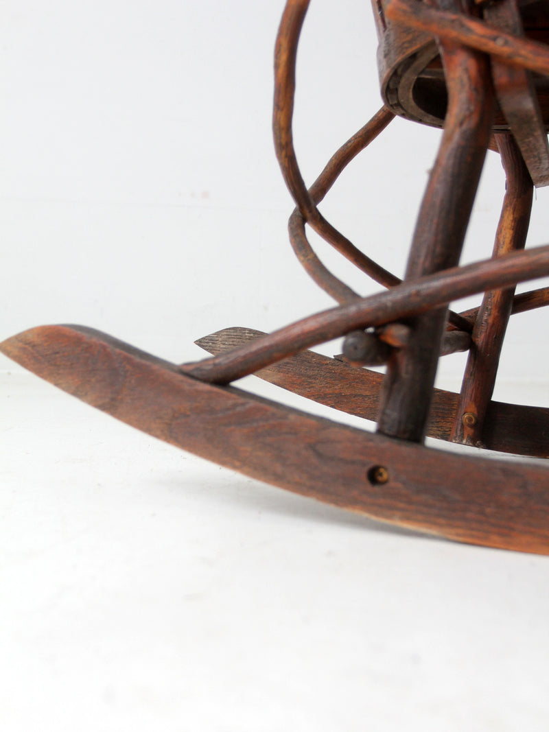 vintage Amish bentwood rocking chair