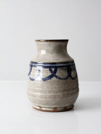 vintage handmade studio pottery vase