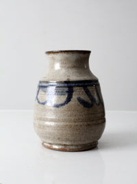 vintage handmade studio pottery vase