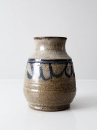vintage handmade studio pottery vase