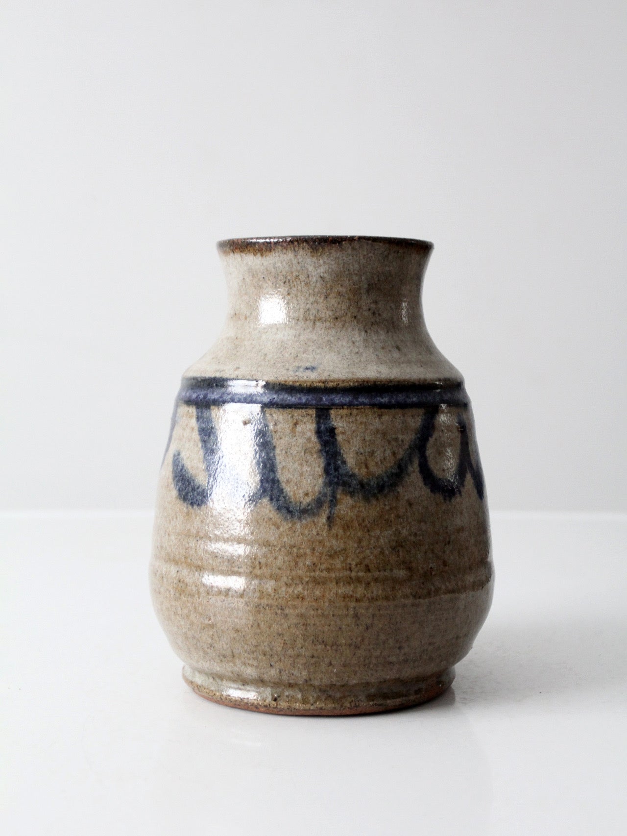 vintage handmade studio pottery vase