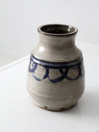 vintage handmade studio pottery vase