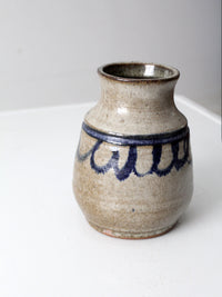 vintage handmade studio pottery vase