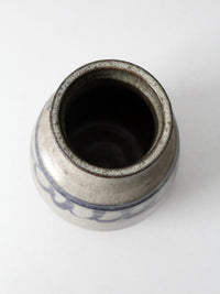 vintage handmade studio pottery vase