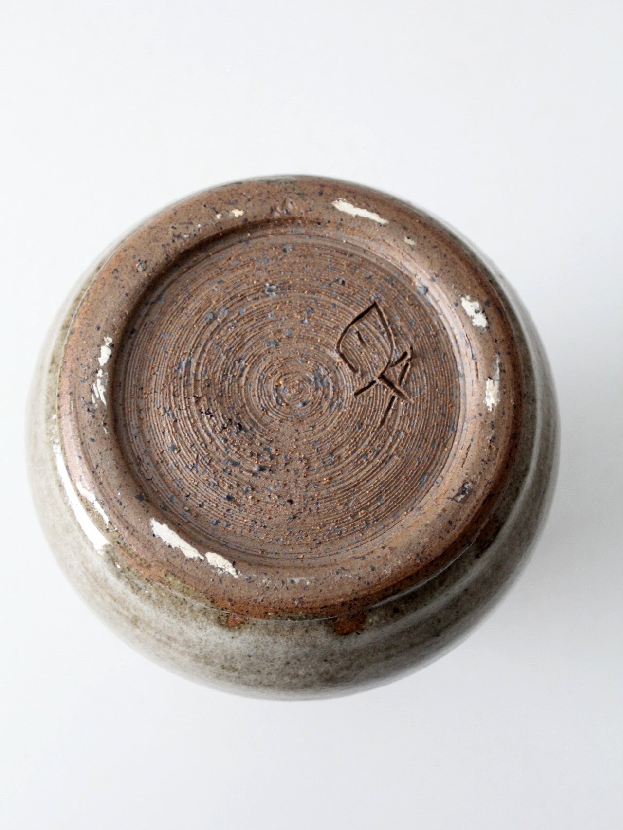 vintage handmade studio pottery vase