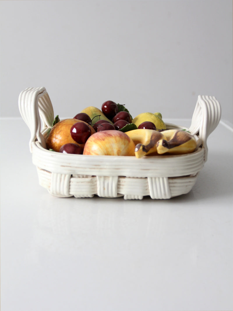 mid-century Italian fruit basket sculpture