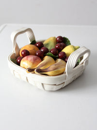 mid-century Italian fruit basket sculpture