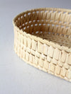 vintage soft weave oval basket