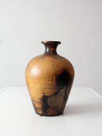 vintage mid century abstract pottery vase