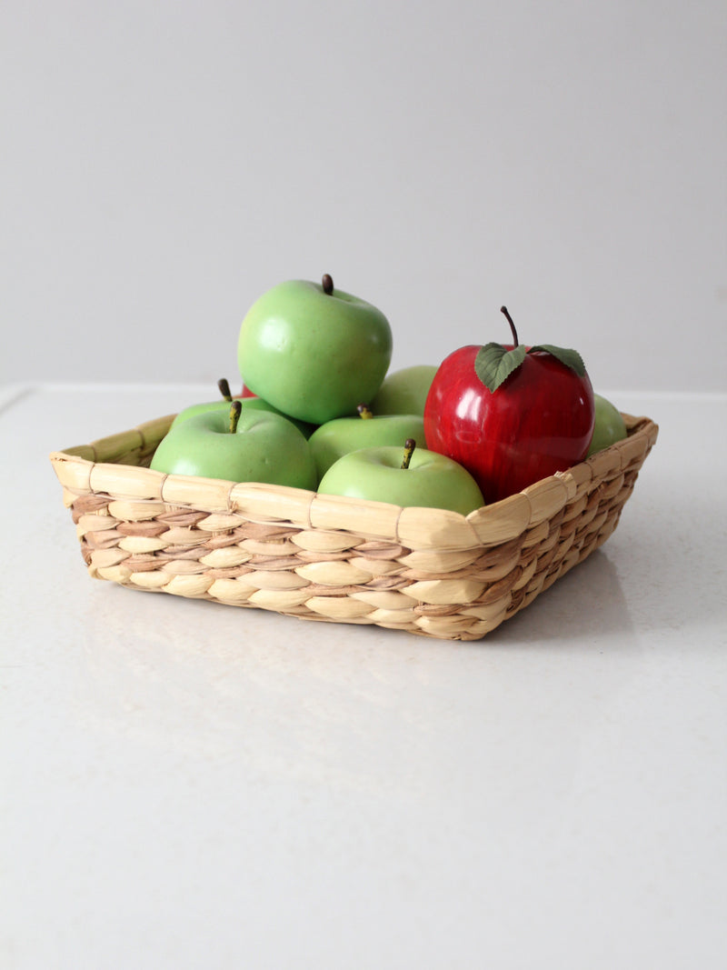 vintage hand painted floral tole tray