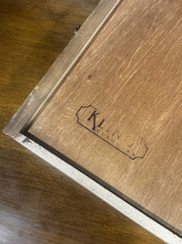 mid century Kling Colonial drop leaf bar cart