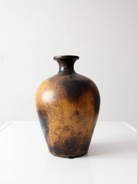 vintage mid century abstract pottery vase
