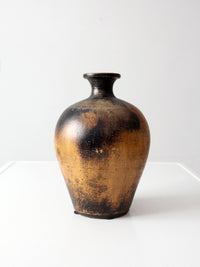 vintage mid century abstract pottery vase