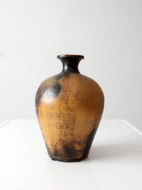 vintage mid century abstract pottery vase