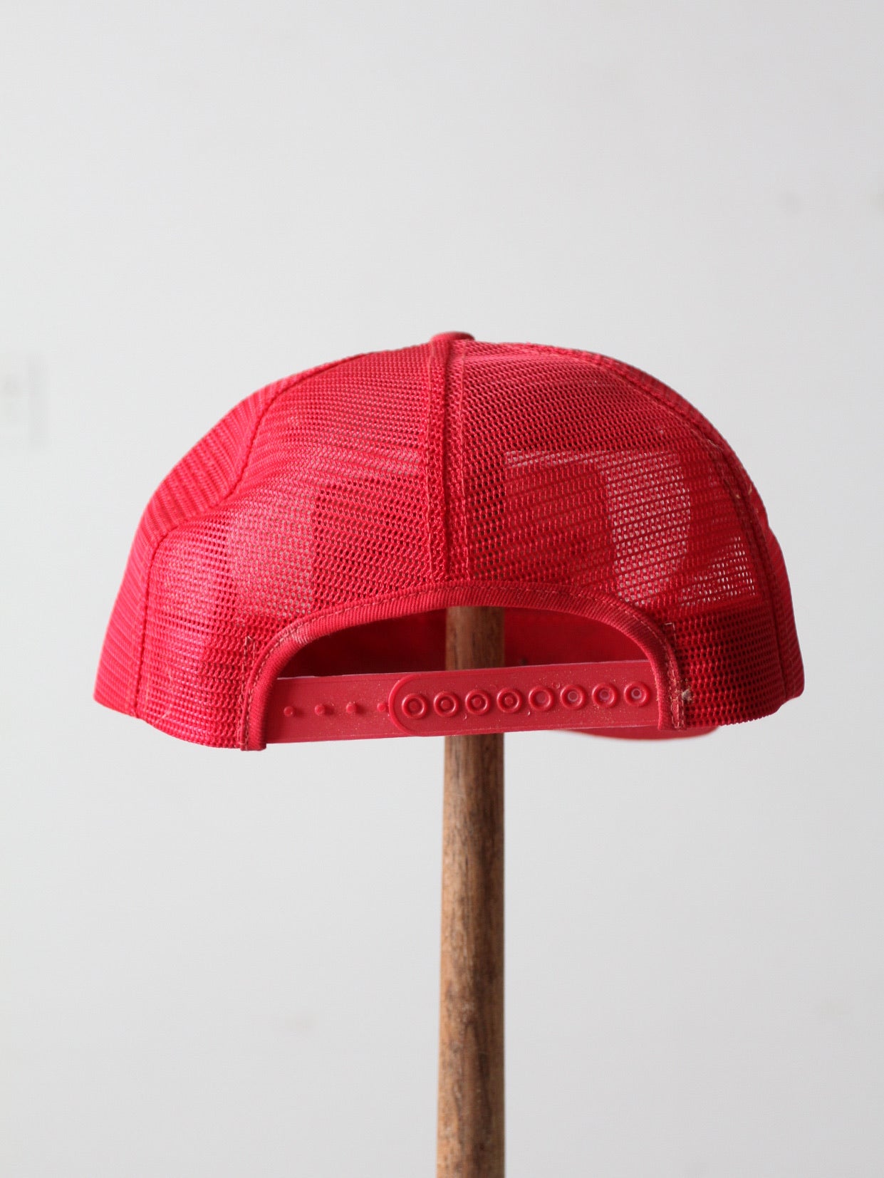 vintage red trucker hat