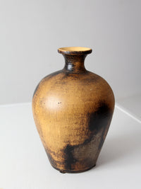 vintage mid century abstract pottery vase