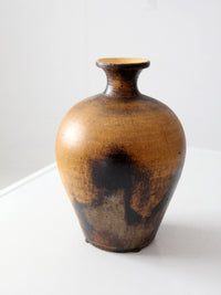 vintage mid century abstract pottery vase