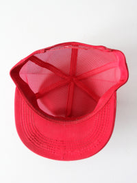 vintage red trucker hat