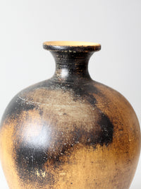 vintage mid century abstract pottery vase