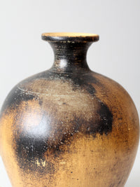 vintage mid century abstract pottery vase