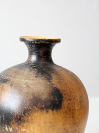 vintage mid century abstract pottery vase