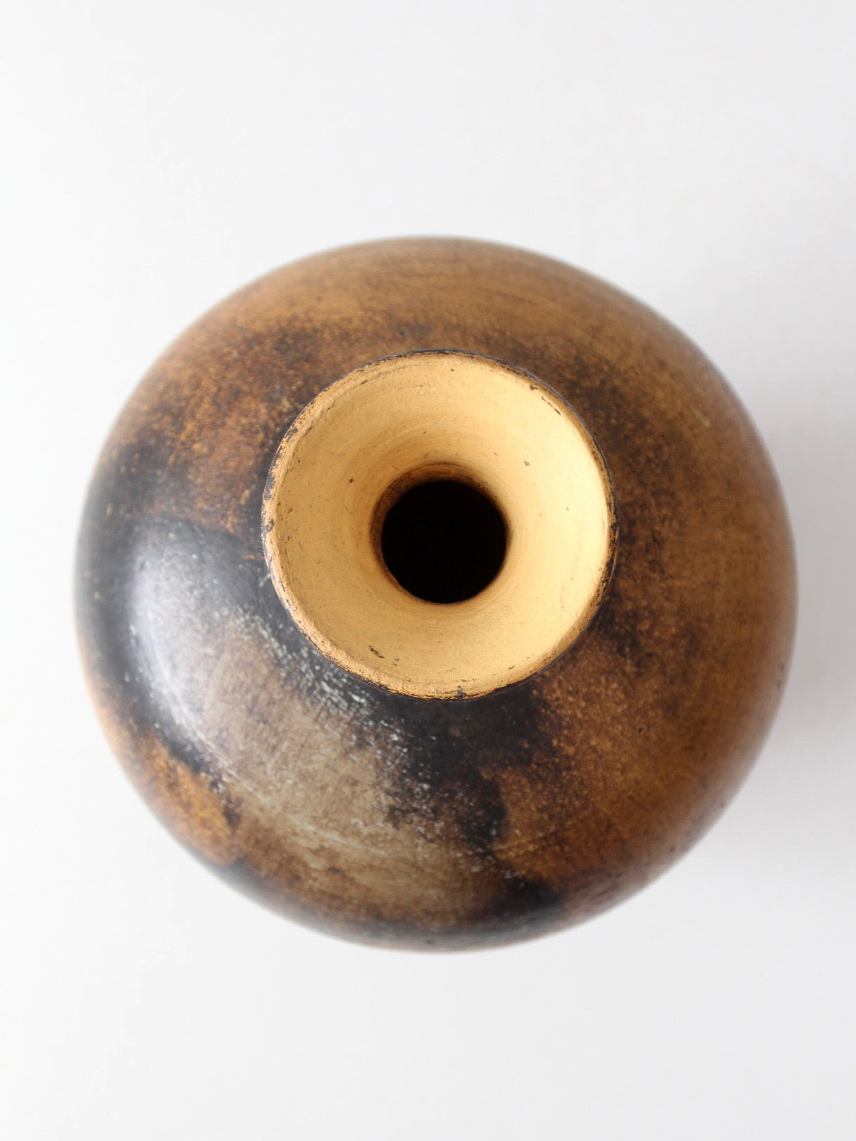 vintage mid century abstract pottery vase