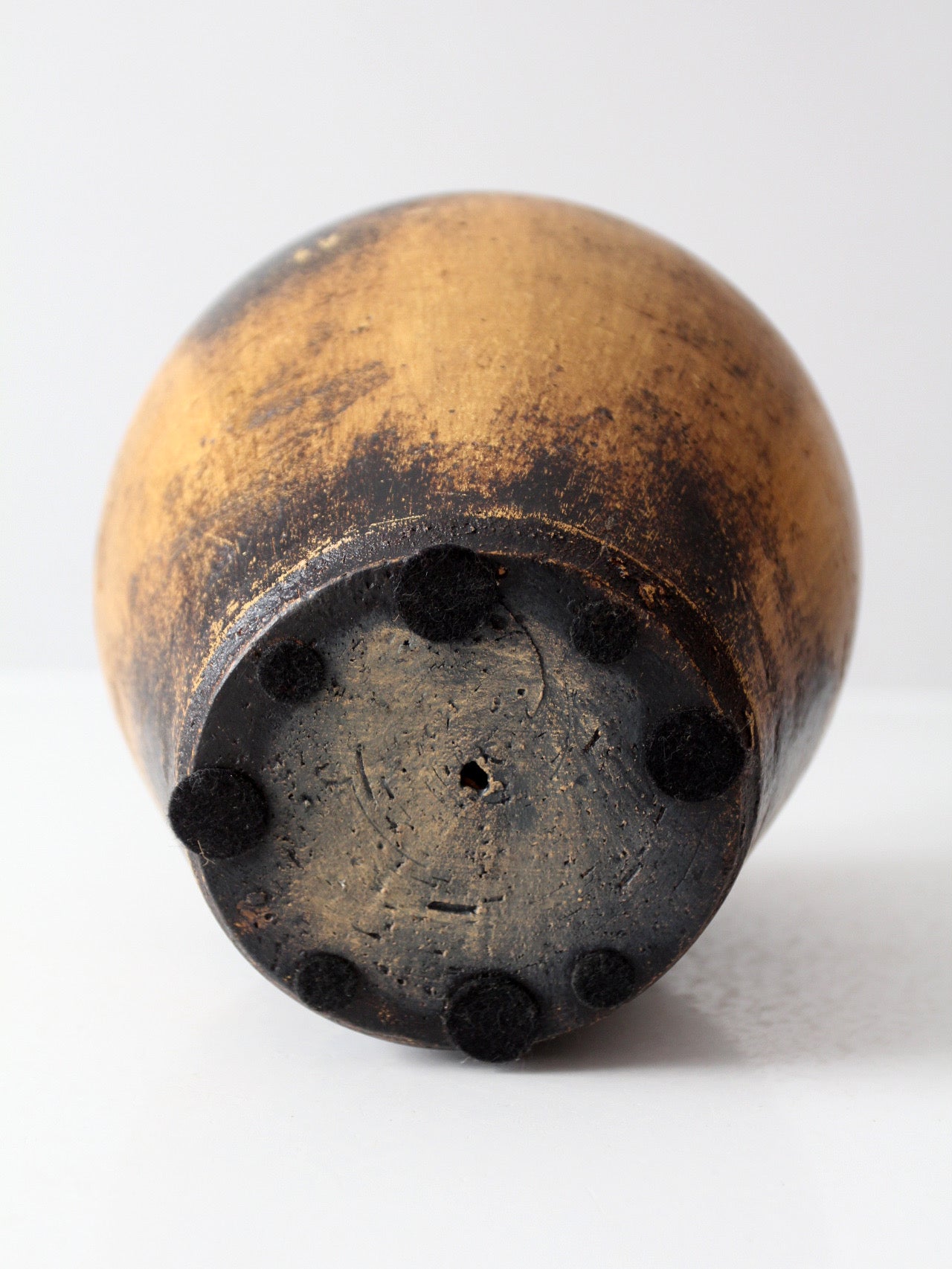 vintage mid century abstract pottery vase